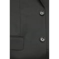 thumbnail image 5 of Mens Classic Fit Two Button 100% Wool Wrinkle Resistant Suit - Solid Black, 5 of 5