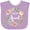 Lavender, variant on Inktastic I Love My Aunt- Flower Circle Boys or Girls Baby Bib