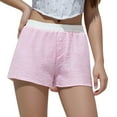 thumbnail image 2 of Lixiuxyad Summer Trendy Shorts Women's Summer New Checkered Casual Pants,Red S, 2 of 7