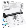 thumbnail image 1 of TATTMUSE Portable Printers Wireless for Travel, Inkless Printer Thermal Small Bluetooth Mobile for Home Use, Support 8.5" X 11" US Letter & A4 Size Thermal Paper, 1 of 8