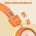 thumbnail image 3 of On-Ear Kids Headphones, Wired Headphone w/Mic, Safe Volume Limited Children Earphones, 3 of 4