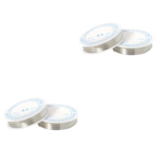 Qarigey 5 paquetes/lote de una amplia gama de tamaños de alambre de cobre para diversas necesidades de abalorios, alambres de alambre para plateado 0.3 mm (unos 15 m) 2piezas