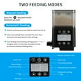 thumbnail image 6 of Lychee Automatic Fish Feeder for Aquarium with Timer, LCD Display 320ML Large Capacity Adjustable Fish Dispenser, Operated Feeders for Goldfish, Turtle for Vacation, Weekend or Daily Use(Black), 6 of 8