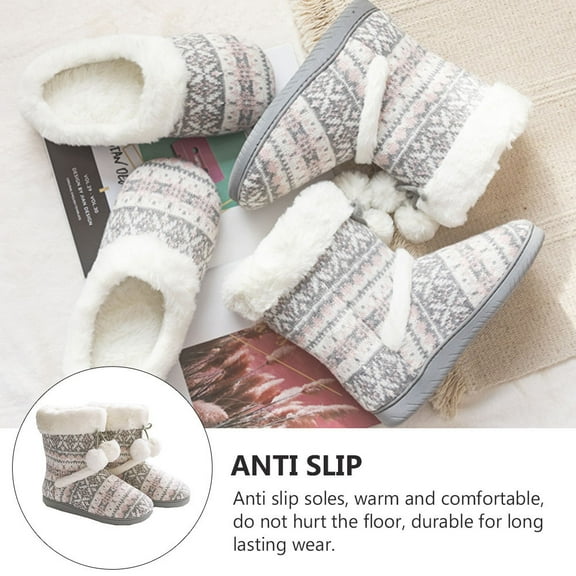 COSMOBETTY Comfortable Boots for Women Winter Boots Simple Durable Anti Skid Lady 9.432Inch