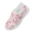 thumbnail image 4 of Psesaysky Butterfly Pink Casual Shoes for Little Girls Slip on Loafers Non-Slip Comfortable Sneakers Size 11-15, 4 of 7