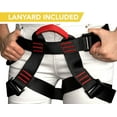 thumbnail image 5 of Half Body Safety Harness & Lanyard - Stranded Size - Fall Protection - Portable Personal Protective Equipment for Rock Climbing, 5 of 5
