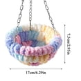 thumbnail image 2 of Hanging Bird Bed, Hammock for Cage Winter Warm Bird Plush Nest Parrot Sleeping Bed for Budgie Lovebird Conure Quaker, 2 of 8