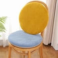 thumbnail image 3 of HEVIRGO Fleece Round Chair Cushion Plush Faux Lambswool Seat Pad with Zip Winter Warm Non-Slip Seat Cushion, 3 of 8