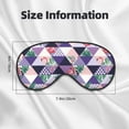 thumbnail image 5 of Xecao Plaid Flamingo for Soft Fluffy Sleeping Blindfold, Nap eye cover tailored for the utmost comfort for girls, women, kids, and adults., 5 of 7