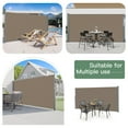 thumbnail image 7 of NAWAY 71'' x 138'' Retractable Side Awning, 280 GSM Retractable Folding Privacy Screen Waterproof & UV-Resistant Privacy Awning for Outdoor-Light Brown, 7 of 7