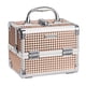 thumbnail image 1 of FRENESSA Estuche de Maquillaje Caja de Cosméticos Portátil Organizador de Joyas Bandejas de 2 Niveles con Cerradura con Llaves y Espejo con Asa Caja de Almacenamiento de Maquillaje - Oro Rosa, 1 of 5