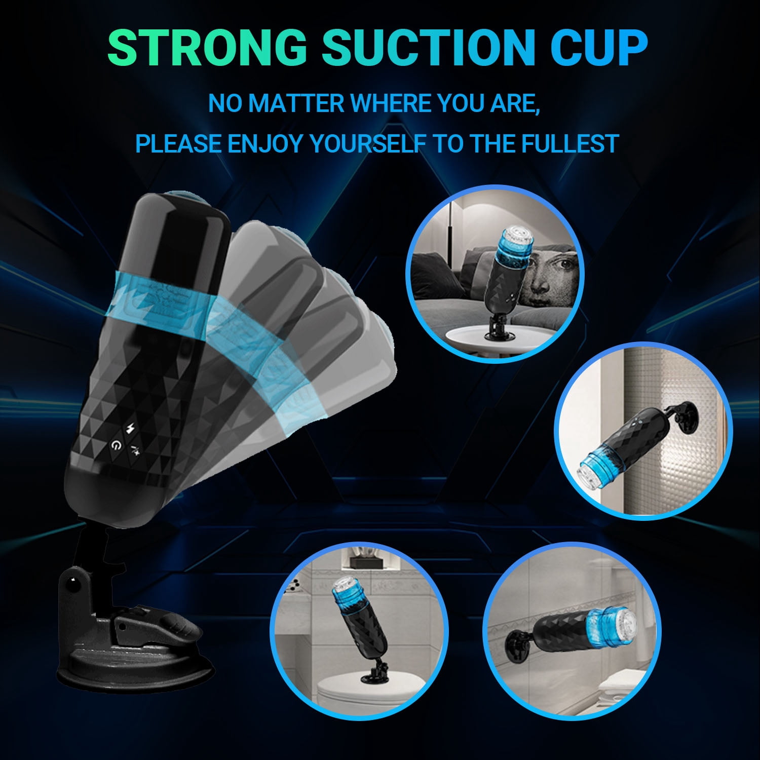 OCTMOM Automatic Male Masturbator Cup, Male Strokers with 7 Sucking & 7 Rotating Modes, Adult Electric Strokers Sex Toys for Men