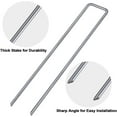 thumbnail image 6 of Amagabeli 6 Inch Galvanized Landscape Staples 200 Pack Garden Stakes Heavy-Duty Sod Pins Anti-Rust Fence Stakes for Weed Barrier Fabric Ground Cover Dripper Irrigation Tubing Soaker, 6 of 8