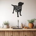 thumbnail image 2 of LaModaHome Exclusive Emtal Wall Decor With Silhouette Of A Dog With The Inscription All You Need Is Lore And A Dog – Durable & Artistic Metal Wall Art for Home and Office Decor, 2 of 5