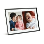 Carver Mat 10.1 Digital Picture Frame with Unlimited Storage - Gravel with White Mat