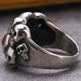 thumbnail image 4 of HSHDLDF Stainless Steel Gothic Skull Vintage Antique Style Biker Cocktail Party Ring, 4 of 4