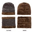 thumbnail image 4 of VBIGER Winter Beanie Hat Scarf Set Warm Knit Hat Thick Knit Skull Cap For Men Women, 4 of 8