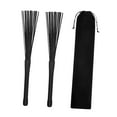 thumbnail image 2 of Almencla Drum Brushes Nylon Wire Brushes Extendable with Handle Convenient Percussion Accessories Gifts for Playing Drum Kit Jazz Drum Black, 2 of 8