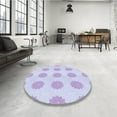 thumbnail image 4 of Ahgly Company Machine Washable Indoor Rectangle Transitional Lavender Blue Area Rugs, 2' x 3', 4 of 7