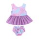 thumbnail image 1 of Ropa Para Bebé (Niño O Niña), Traje Para Niño Pequeño, Moda, Lindo Patrón De Sirena, Volantes Sin Espalda, Pantalones Cortos De Color Degradado, Traje Rosa Odeerbi LM103-8963, 1 of 9