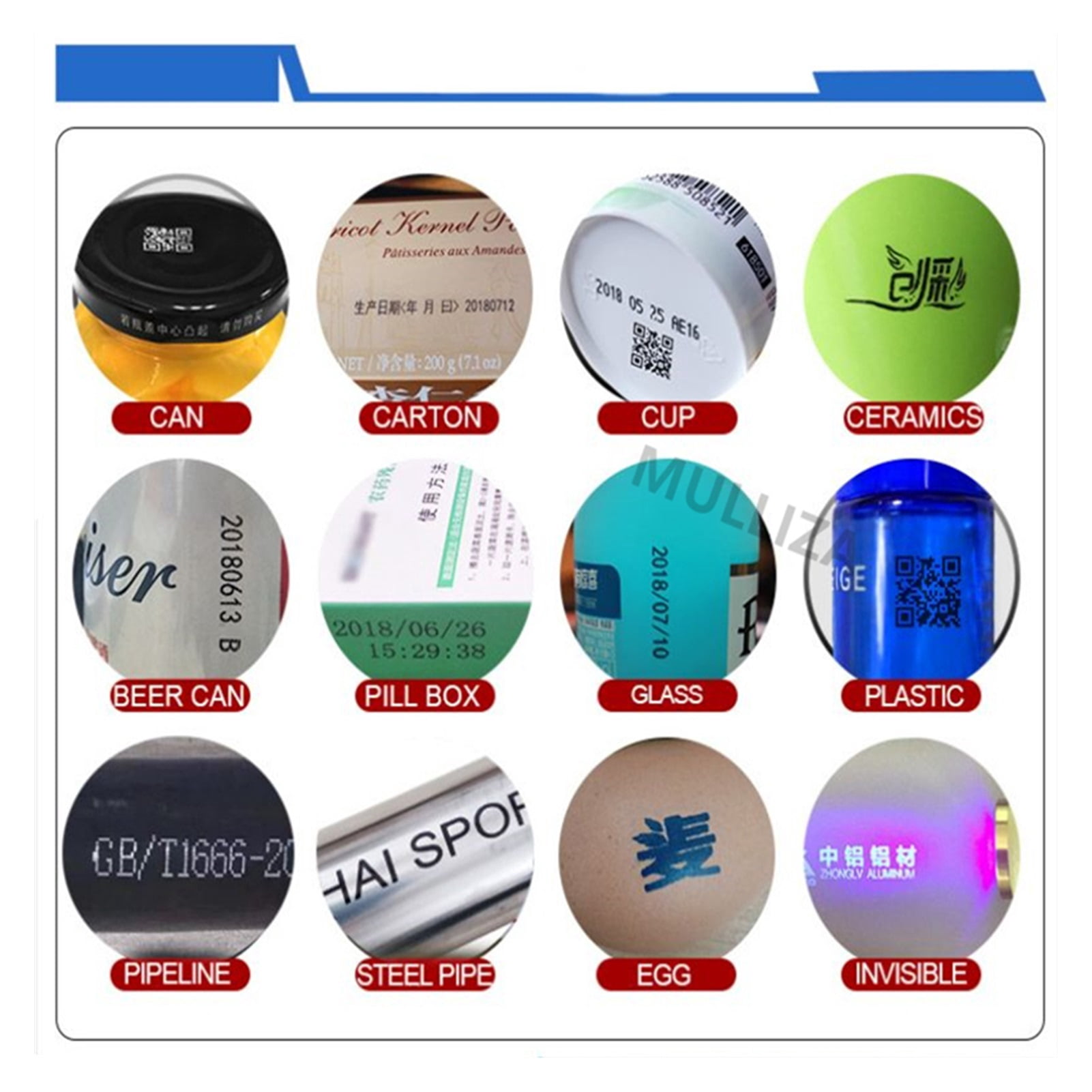 Handheld Inkjet Printer 12.7mm 18 Languages QR Bar Batch Code Date Number Logo Expiry Date Label Portable Jet Inkjet Printer ,Compact Design