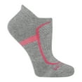 thumbnail image 2 of Fruit of the Loom Coolzone No-Show Tab Socks for Women, Grey & White, Sizes 8-12 (6-Pack), 2 of 4