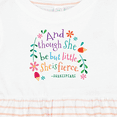 thumbnail image 4 of Inktastic She is Fierce Funny Shakespeare Quote Girls Baby Dress, 4 of 5