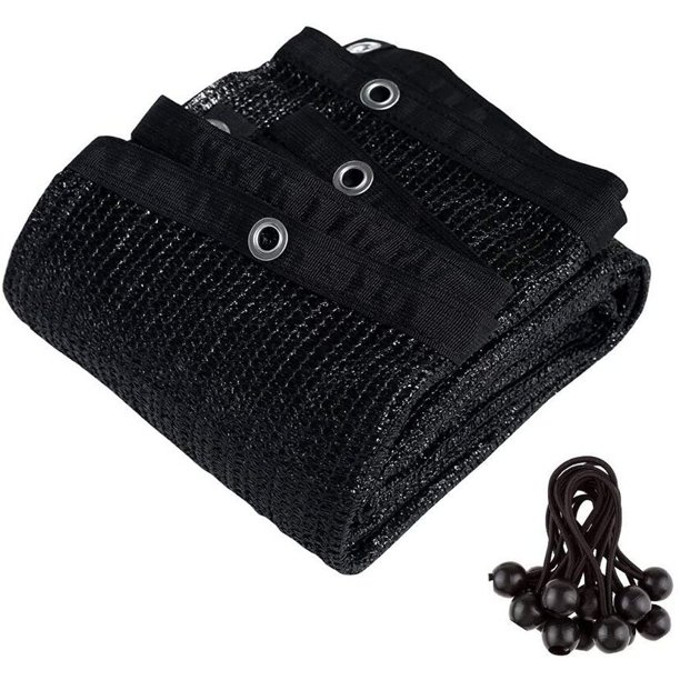 Agfabric 60 Sun Shade Cloth with Grommets (12 Bungee Balls) 8 x 12 ft