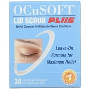 OCuSOFT Lid Scrub Plus, Pre-Moistened Pads, Individually Wrapped, 30 Count (Pack of 2)