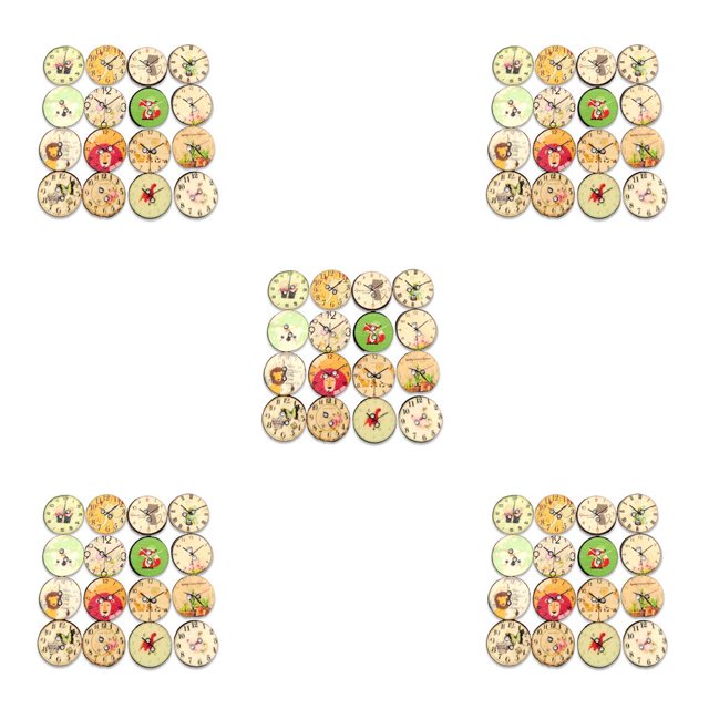 Guardurnaity 100 Piezas Botones de Relojes Decoraciones Manualidades DIY para Coser 20mm Type2 NO2