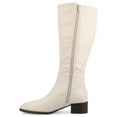 thumbnail image 3 of Journee Womens Devri Stacked Block Heel Square Toe Boots, 3 of 10