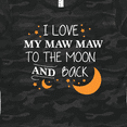 thumbnail image 4 of Inktastic I Love My Maw Maw To The Moon and Back Women's T-Shirt, 4 of 5