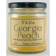 9oz Georgia Peach Candle Hand-Poured Made in USA