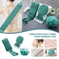thumbnail image 2 of Wovilon Bath Towel Three-Piece Bath Ball Set Scrubbing Artifact Toiletries Bathroom Supplies, 2 of 7
