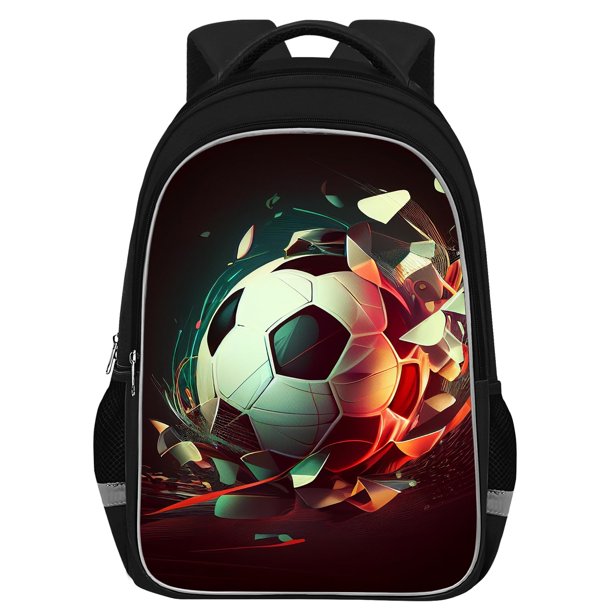 Mochila escolar TILYTADLY Soccer, 44 x 14 x 30 cm, grande