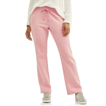 Athletic Works Women's Athleisure Fleece Pants with Front