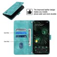 thumbnail image 3 of Compatible with Google Pixel 6 Pro Classic Embossed PU Leather Case with Card Holder Shockproof Cover, 3 of 5