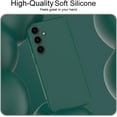 thumbnail image 5 of for Samsung Galaxy S24 FE Case,Slim Liquid Silicone for Women Men with Scratch-Resistant Microfiber Lining Shockproof Soft Silicone Protective Phone Case for Samsung Galaxy S24 FE 5G (Dark Green), 5 of 14
