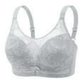 thumbnail image 2 of ALLLIST Women Bras No Wire Embroidery Gray Bralette Comfy T Shirt Ladie Bras Size 36-44, 2 of 5
