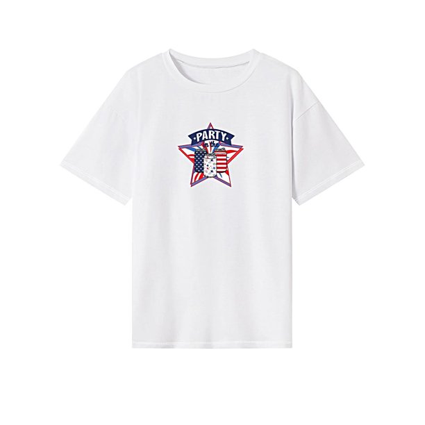 Camiseta de verano para mujer, cómoda y suave, para uso diario en la calle, oficina M