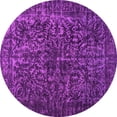 thumbnail image 1 of Ahgly Company Indoor Round Abstract Pink Contemporary Area Rugs, 3' Round, 1 of 4