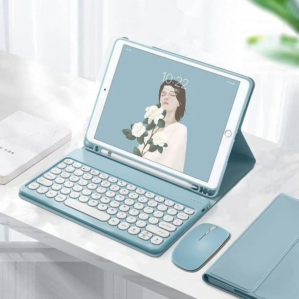 iPad 第6世代Cellular 128GB Keyboard、 Pencil iPad Mini 6 2021 Color Keyboard Case Mouse Cute Round Key