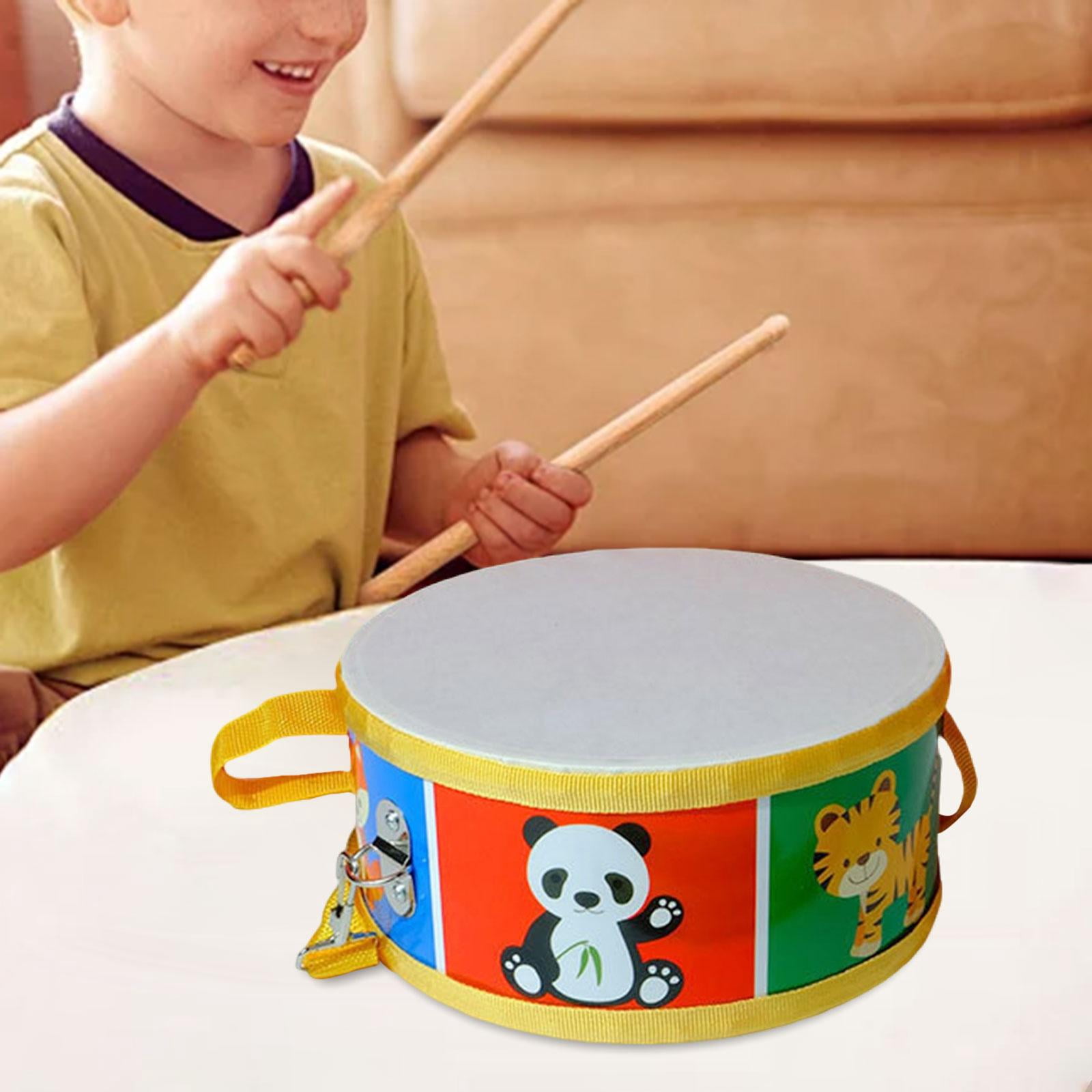 Snare Drum Percussion Instrument Music Drums 8 Inch Wooden Craftsmanship for Kids Beginners Musical Education