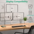 thumbnail image 2 of Soporte WALI para tres monitores, altura ajustable hasta 27, 2 of 9