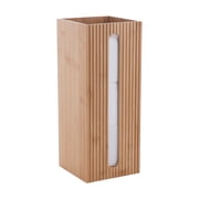 Bath Bliss Square Bamboo Toilet Paper Reserve, 1 Pack