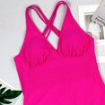 thumbnail image 5 of Finelylove Swimsuits For Women Tummy Concealing Halter Bra Style Bikini Pink M, 5 of 8