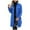 Blue, variant on IROINNID Women's Winter Jacket Coat Turndown Lapel Solid Color Long Sleeve Warm Woolenlen Coat Recreational Tops, Red