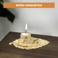 thumbnail image 6 of LABSERRON 1Pcs Golden Iron Candle Stand with Decorative Features for Friends and Families Gatherings, 6 of 8