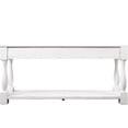 thumbnail image 4 of Antique White Console Table 63inch, Solid Wood, 3 Functional Drawers, 1 Shelf, Mid-century Style Drawers & Bottom Load Capacity 220lbs,, 4 of 6
