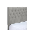 thumbnail image 6 of Wallace & Bay Dalton Light Gray Upholstered Tufted Bed - Full, 6 of 6